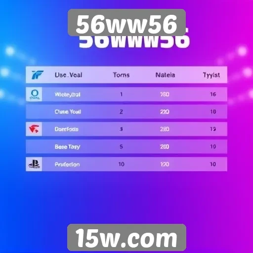 Resultados de torneios realizados na plataforma 56ww56